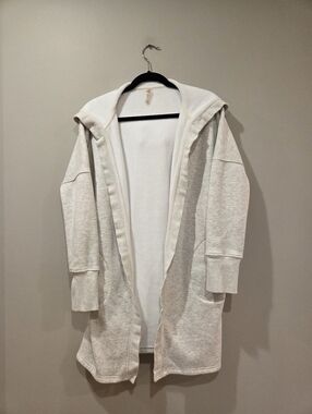 MONO B Open Front Longline Hoodie Cardigan